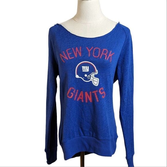 NFL Tops - NFL New York Giants Blue Long Sleeve Tee Shirt NWT